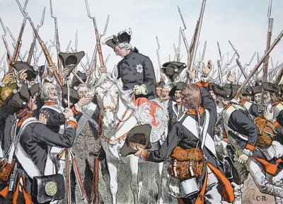 King Friederich and the Regiment Bernburg by Richard Knoetel